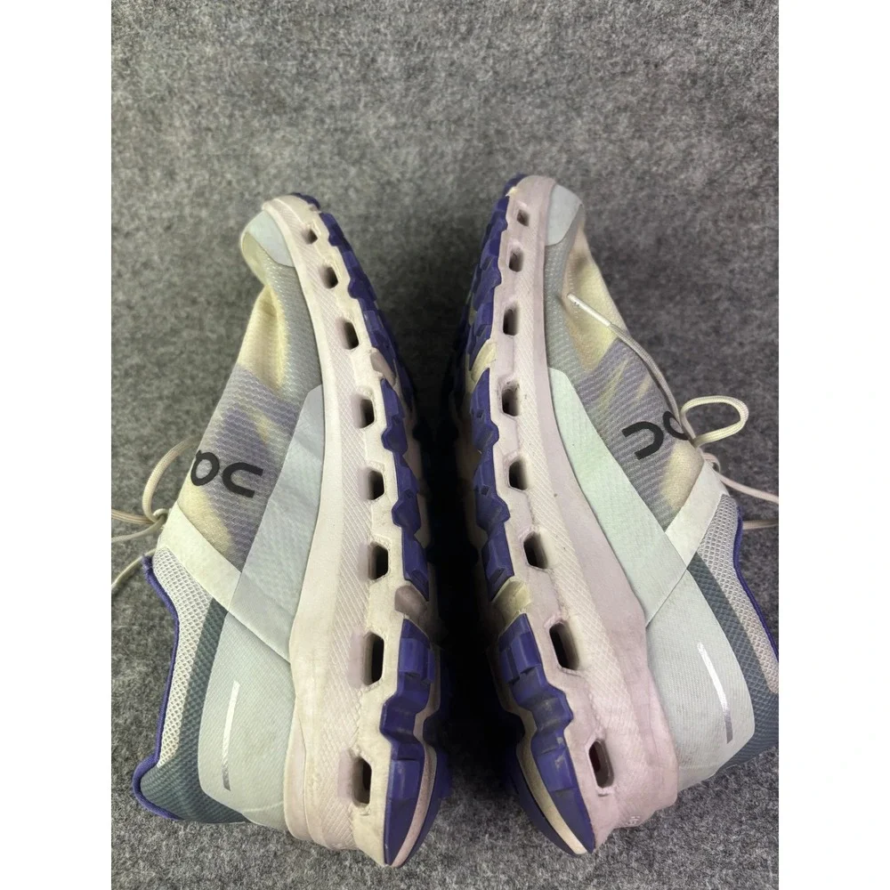 On Running Cloudmonster Women 9 White Purple CloudTec Helion Sneakers 64.99057‎
